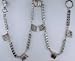 Outer Rebel Fashion Jean Chain- Silver Box Chain with Spikes