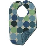 Personalized Blue Disco Dot Chenille Bib