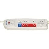 Energy Saving Smart Strip With Autoswitching Technology and Modem/Coaxial Surge Protection #LCG5