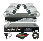 4 Channel DVR & 4 Color Cameras Security System D2014GA+S-1006IA1