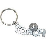 Gem Sports Pewter Volleyball Keychains