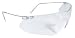 Radians Frameless Lens, Soft, Rubber Nosepiece Clay Pro Clear/Silver Metal Ey...