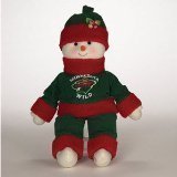 Minnesota Wild Plush Snowflake Friends Snowman
