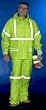 Lime Green Rain Suit With Reflective Stripes Class 2