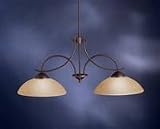 Olympia Bronze 38 Wide 2-Light Island Chandelier