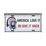 America Love It or Give It Back License Plate by License Plate Shop