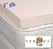 3" 5lb. Sensus Visco Elastic Memory Foam Mattress Pad Topper Overlay (Queen Size)