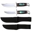 Maxam 2pc Hunting Knife Set with Collectors Tin