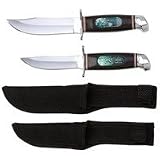 Maxam 2pc Hunting Knife Set with Collectors Tin