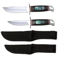 Maxam® 2pc Hunting Knife Set with Collector's Tin