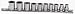 Allen 10pc 9-19mm 3/8dr 12pt Allen Socket Set