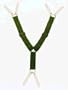 Deluxe Nylon Wader Suspenders with 6 Leather Button Straps