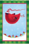 Chubby Cardinal Garden Flag