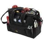 Click here to buy Custom LeatherCraft 1534 16 Tote Bag with Top Plastic Tray by Custom Leather Craft.