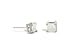14K White Gold Genuine Square Opal Stud Earrings