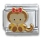 Clearly Charming Hello Kitty Tammy the Monkey Cat Animal Theme Licensed Charm Bracelet
