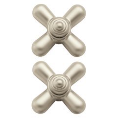 Moen 97568 Monticello Small cross handle inserts, caps included, (2) carded, Satine