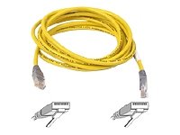 Belkin RJ45M/RJ45M 10/100BT CAT5E Crossover Cable with Molded Gray Boot 7feet (Yellow)