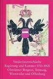 Vorderösterreichische Regierung und Kammer 1753-1805: Oberämter Bregenz, Tettnang, Winnweiler und Offenburg. Veröffentlichungen der Staatlichen Archivverwaltung Baden-Württemberg 50/9