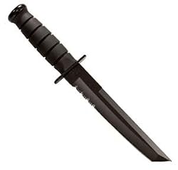 Black Tanto, Serrated Black Tanto Knife Serrated