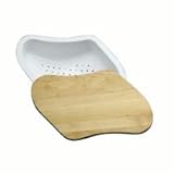 Kohler K-3292 Colander/Cutting Board, White