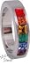Gay Pride Lesbian Stainless Steel Rainbow Ring Size 11