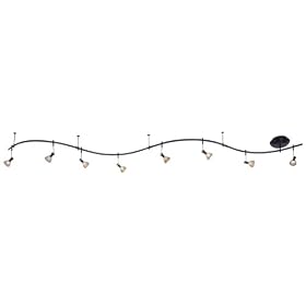 French Scavo Glass 8-Light Expandable Rail Track Light Kit by Kovacs