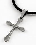 Godfather Gift Keepsake - Stainless Steel Cross Necklace