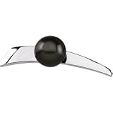 14K White Gold Tahitian Pearl Brooch