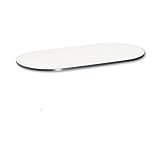 Racetrack Conference Table Top w/T-Mold Edge, 72w x 36d, Light Gray