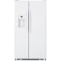 GE 25 Cu. Ft. Side-By-Side Refrigerator With Dispenser In White