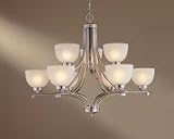 Minka Lavery Lights 1429-84 9LT Chandelier - Brushed Nickel Paradox Contemporary Indoor Lighting