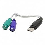 Sabrent SBT-PS2U USB to Dual 2-Port PS/2 Splitter Cable Converter