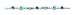 Sterling Silver Turquoise Anklet Bracelet - 9 inch