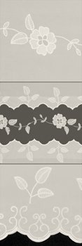 Shower Curtains Ecru Polyester - Ecru Embroidered with Sheer Middle 70 x 180 inch Shower Curtains Ecru Polyester - Ecru Embroidered with Sheer Middle 70 x 180 inch