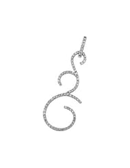 14K White Gold Diamond Pendant