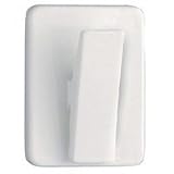 White Self Adhesive Clip
