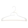 White Plastic Travel Hanger with Folding Hook
