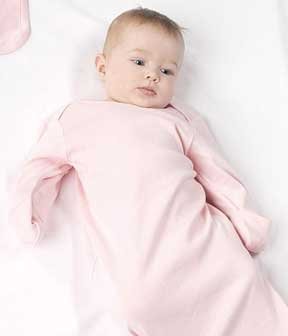 Buy bella baby 1×1 Rib Long Sleeve Infant Sleeper