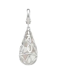 Genuine White Quartz Charm Quartz-White Sterling Silver 68424