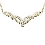 10kt. Yellow Gold, 1/2 ct. tw. Diamond Fashion Necklace