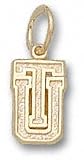 Tulsa Golden Hurricane Solid 10K Gold ''TU'' 3/8'' Pendant
