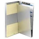 OIC83204 - Aluminum Side Loading Form Holder w/Storage, 8-1/2x14