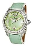 Corum 163-157-47-F267PN57R Bubble XL Diamonds Green Mother-of-Pearl Dial Leather Women's Watch