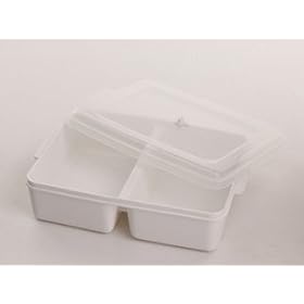 Microwise Ts74L Divided Dish W/Lid
