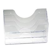 Rubbermaid 96150 Optimizers multifunctional three-pocket file folder organizer, legal/a4, clear