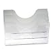 Rubbermaid 96150 Optimizers multifunctional three-pocket file folder organizer, legal/a4, clear