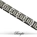 Titanium Bracelet Set with genuine brilliant cut diamonds. Done in satin and polished finish. 9 piece .04 Total 0.36 Karat Width: 17mm