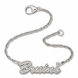 Boston Bruins Bruins Sterling Silver Script Bracelet