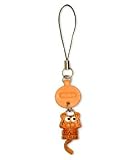 VANCA Craft Petit Mascot Leather Mini Zodiac Animal Cell Phone Charms * TIGER *